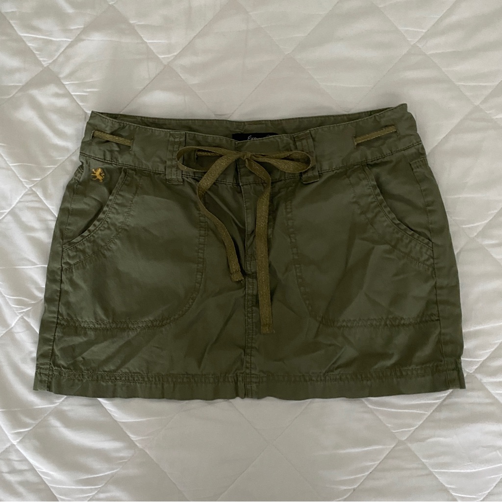 Vintage Y2k Express Cargo Mini Skirt